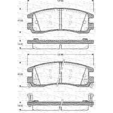 363702161072 MAGNETI MARELLI Комплект тормозных колодок, дисковый тормоз