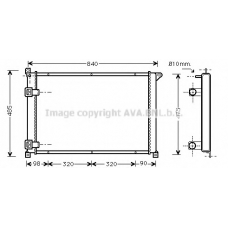 RTA2257 AVA Радиатор, охлаждение двигателя