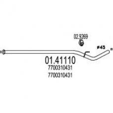 01.41110 MTS Труба выхлопного газа