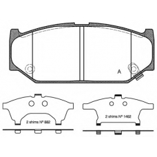 BPA1381.12 OPEN PARTS Комплект тормозных колодок, дисковый тормоз