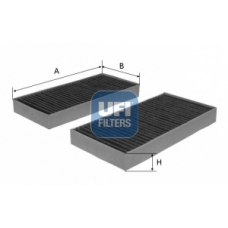 54.231.00 UFI Фильтр, воздух во внутренном пространстве