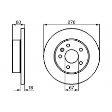 0 986 478 455 BOSCH Тормозной диск