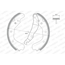 152-2207 WEEN Комплект тормозных колодок