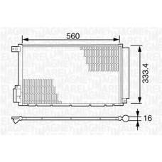 350203620000 MAGNETI MARELLI Конденсатор, кондиционер