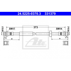 24.5225-0370.3 ATE Тормозной шланг