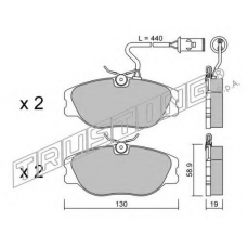 074.0 TRUSTING Комплект тормозных колодок, дисковый тормоз
