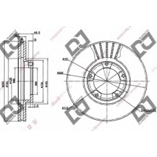 BD1009 DJ PARTS Тормозной диск