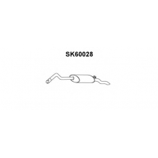 SK60028 VENEPORTE Глушитель выхлопных газов конечный