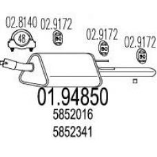 01.94850 MTS Глушитель выхлопных газов конечный