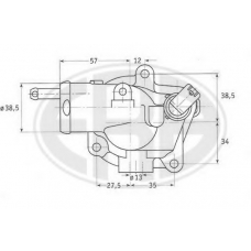 350176 ERA Термостат, охлаждающая жидкость