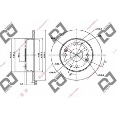 BD1679 DJ PARTS Тормозной диск