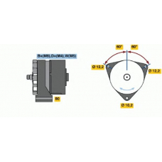 6 033 GB3 006 BOSCH Генератор