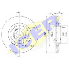 78BD6078-2 ICER Тормозной диск