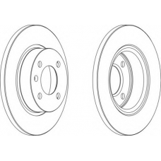 DDF1283-1 FERODO Тормозной диск