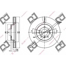 BD1307 DJ PARTS Тормозной диск