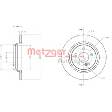 6110489 METZGER Тормозной диск