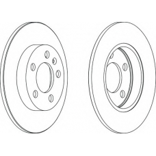 DDF1155-1 FERODO Тормозной диск