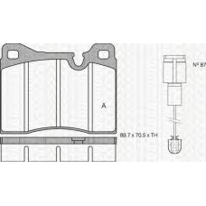 8110 11226 TRIDON Brake pads - front