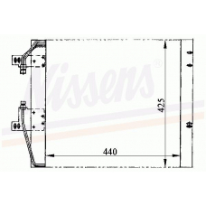 94104 NISSENS Конденсатор, кондиционер