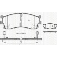 8110 18008 TRIDON Brake pads - front