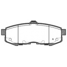 BPA1160.00 OPEN PARTS Комплект тормозных колодок, дисковый тормоз