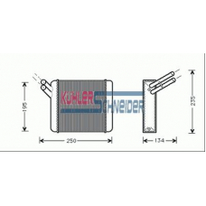 1590301 KUHLER SCHNEIDER Теплообменник, отопление салона