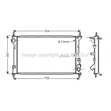 FDA2411 AVA Радиатор, охлаждение двигателя