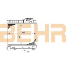 2108093 BEHR Radiator