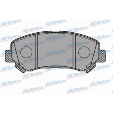 AC845981D AC Delco Комплект тормозных колодок, дисковый тормоз