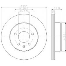 8DD 355 122-772 HELLA PAGID Тормозной диск