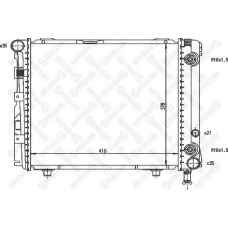 10-25893-SX STELLOX Радиатор, охлаждение двигателя