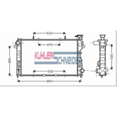 5320001 KUHLER SCHNEIDER Радиатор, охлаждение двигател