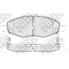 PN1831 NiBK Комплект тормозных колодок, дисковый тормоз