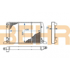 2110253 BEHR Radiator