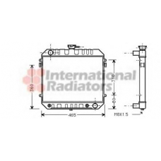 37002025 VAN WEZEL Радиатор, охлаждение двигателя