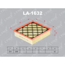 LA-1632 LYNX Фильтр возд.ford mondeo/volvo
