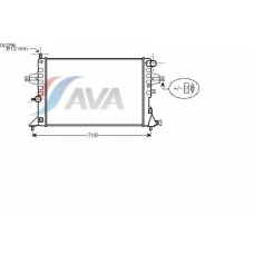 OL2296 AVA Радиатор, охлаждение двигателя