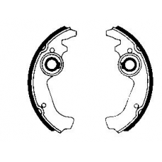 0106 ROULUNDS Brake lining/shoes, front