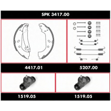 SPK 3417.00 ROADHOUSE Комплект тормозов, барабанный тормозной механизм