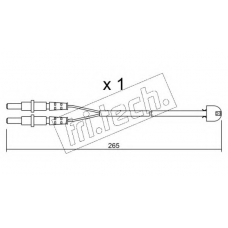 SU.053 fri.tech. Сигнализатор, износ тормозных колодок
