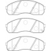 FD7312A NECTO Комплект тормозных колодок, дисковый тормоз