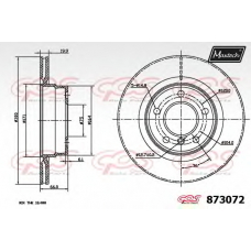 873072.6880 MAXTECH Тормозной диск