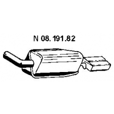 08.191.82 EBERSPACHER Глушитель выхлопных газов конечный