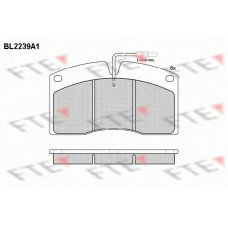 BL2239A1 FTE Комплект тормозных колодок, дисковый тормоз