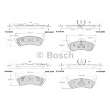 F 03B 150 090 BOSCH Комплект тормозных колодок, дисковый тормоз