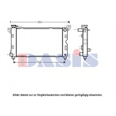 520016N AKS DASIS Радиатор, охлаждение двигателя