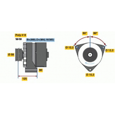 6 033 GB3 010 BOSCH Генератор