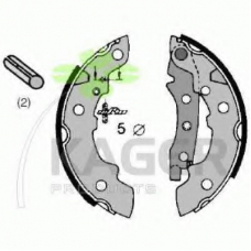 34-0052 KAGER Комплект тормозных колодок