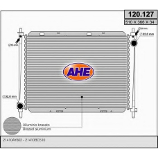 120.127 AHE Радиатор, охлаждение двигателя