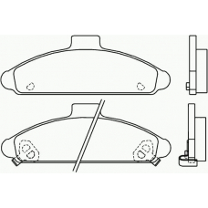 P 30 004 BREMBO Комплект тормозных колодок, дисковый тормоз